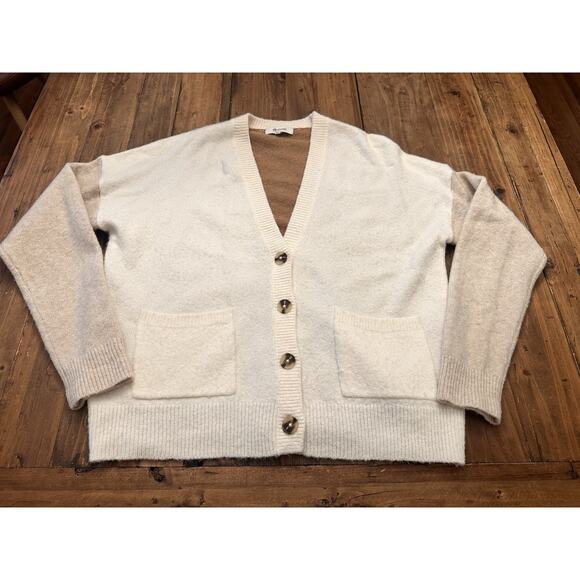 Madewell Wool Blend Short Kent Ex-Boyfriend Cardigan Sweater Women’s Size XS - Picture 1 of 13